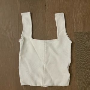 Forever 21 cropped white top
